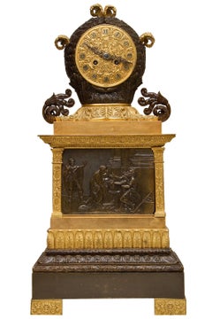 Fine French Empire Style Neoclassical Mantel Clock