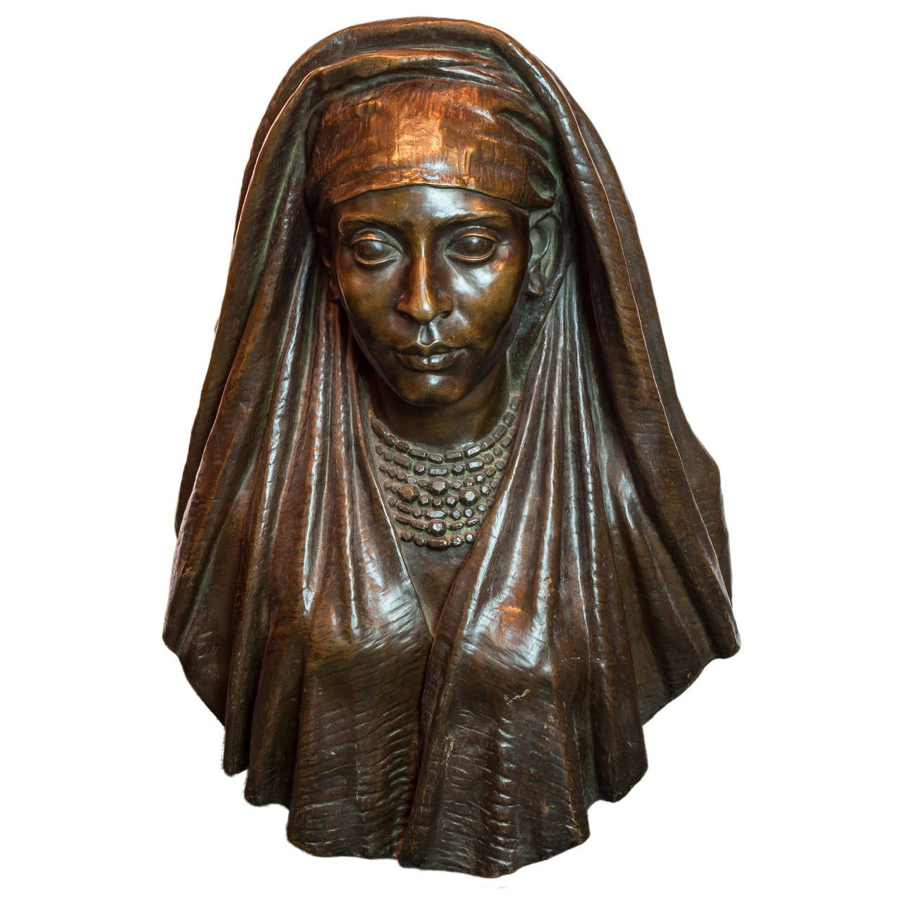 A Patinated Bronze Bust of a Gypsy Girl
Stock Number: SC81