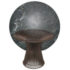 A Warren Platner Circular Marble Top Dining Table