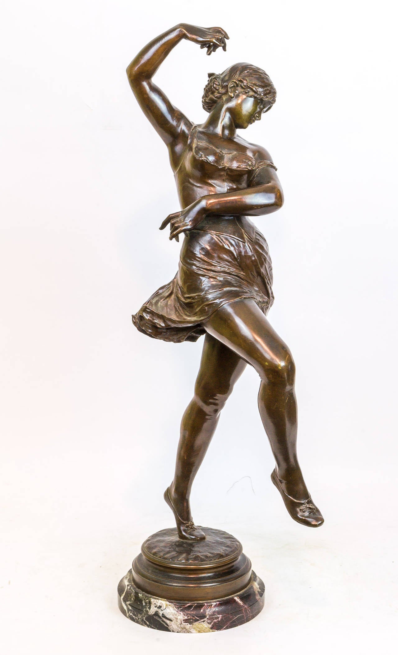 Patinated Bronze Figure of a Ballerina Dancer
Signed: A. Boucher
Stock Number: SC94