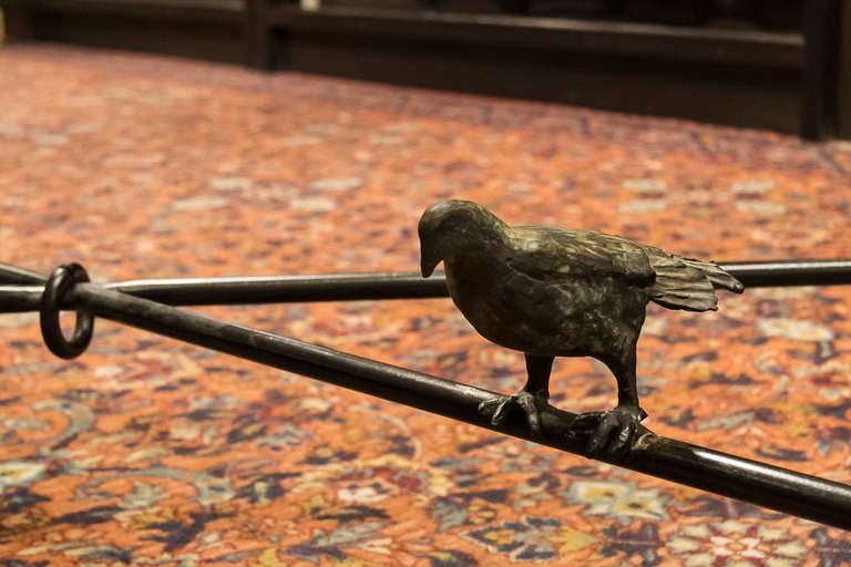 A bronze glass top coffee table by Ilana Goor In Good Condition In New York, NY