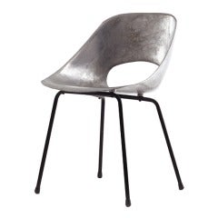 Aluminum Tulipe Chair by Pierre Guariche