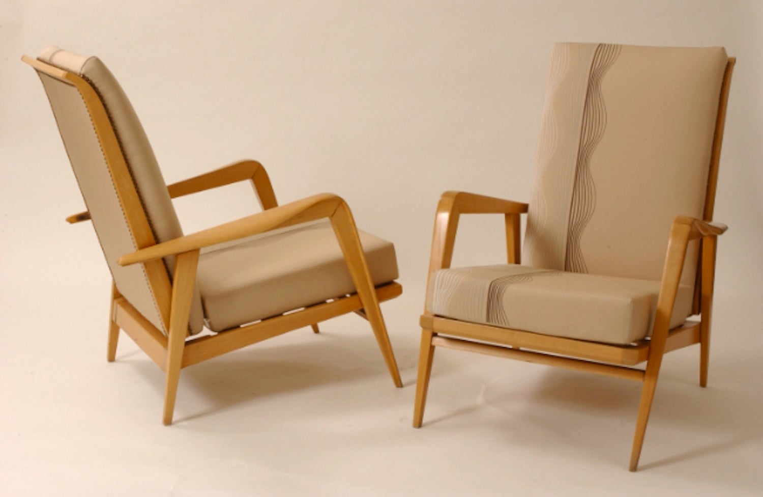 Pair of Armchairs by Etienne Henri Martin For Sale