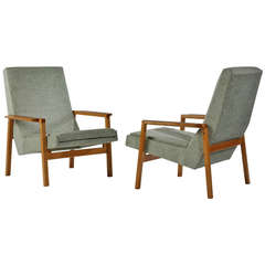 1950s Pair of 641 Armchairs by Pierre Guariche