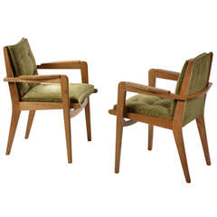 Pair of 1950s Armchairs, Model FS 106 by Pierre Guariche