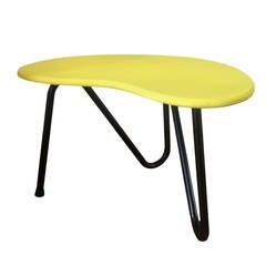 1950s Yellow Prefacto Table by Pierre Guariche