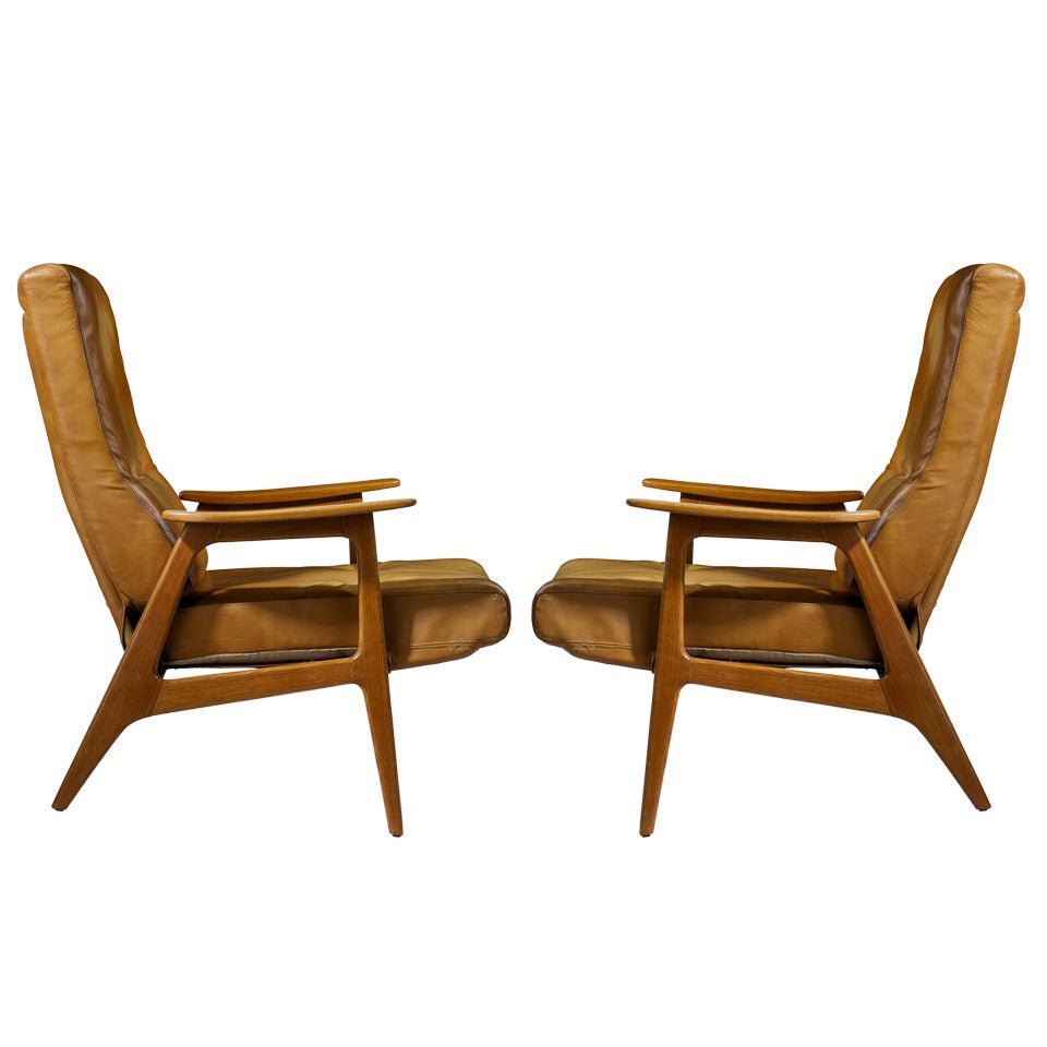Pair of 1950s Vendôme Chairs by Pierre Guariche For Sale
