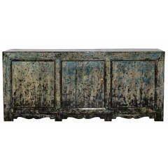 Antique Shanxi Blue Buffet