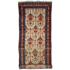 Antique Persian Malayer Runner with Romantic Victorian Style