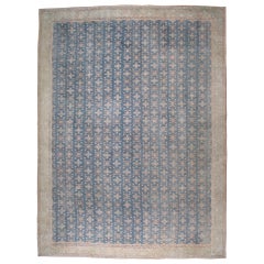 Tapis indien ancien en coton Agra