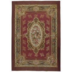 Antique French Aubusson Rug