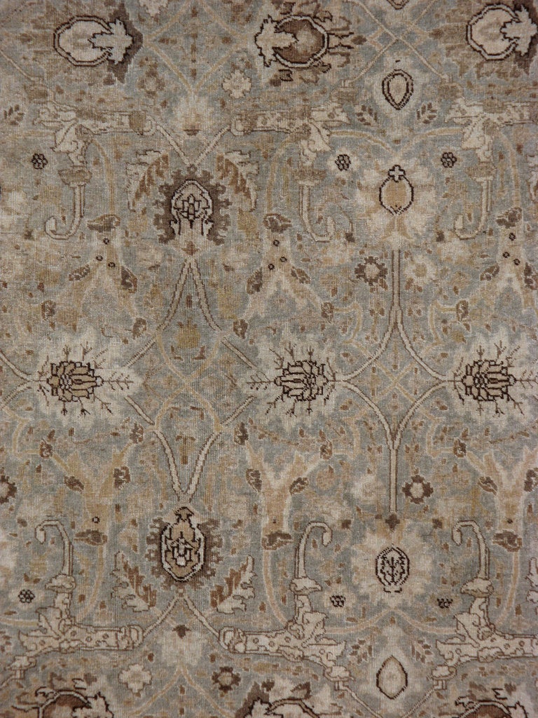 Since the 17th century, Iran started exporting artisan carpets around the world, especially to Europe.  Artists used one of the three versions of vertical looms later referred to as a Tabriz Loom.  Artists created elaborate rugs, geometrical shapes,