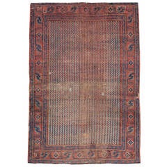 Antique Distressed Persian Afshar Rug