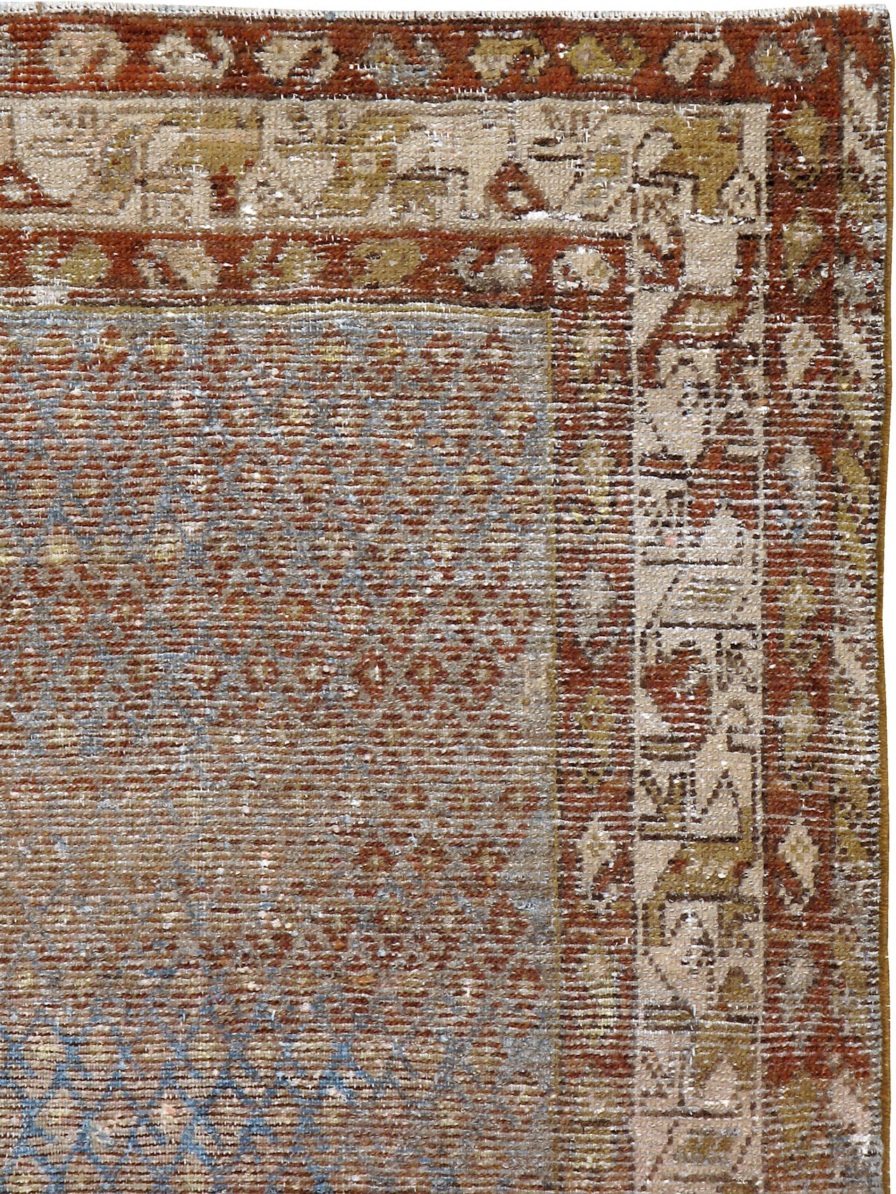 Perse Tapis persan Malayer ancien en mauvais état en vente