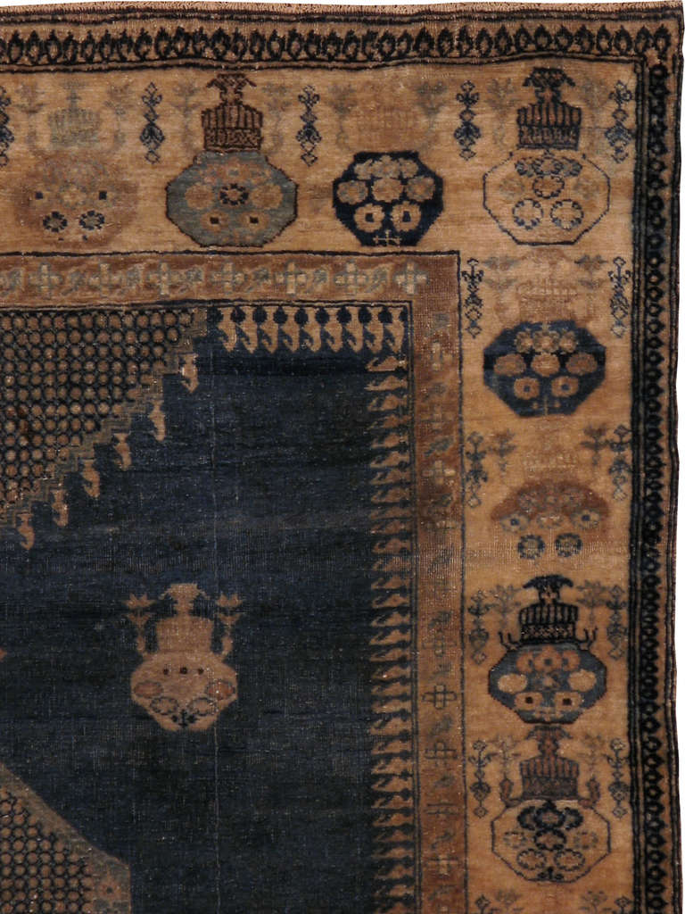 Since the 17th century, Iran started exporting artisan carpets around the world, especially to Europe.  Artists used one of the three versions of vertical looms later referred to as a Tabriz Loom.  Artists created elaborate rugs, geometrical shapes,