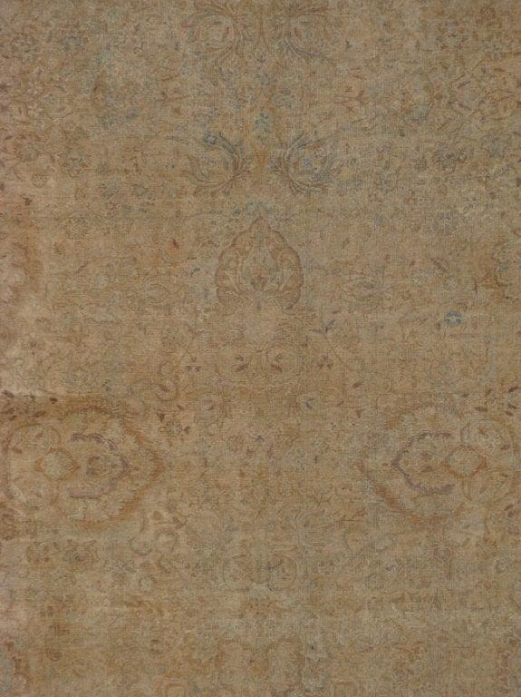 Alfombra persa antigua Lavar Kerman Persa en venta