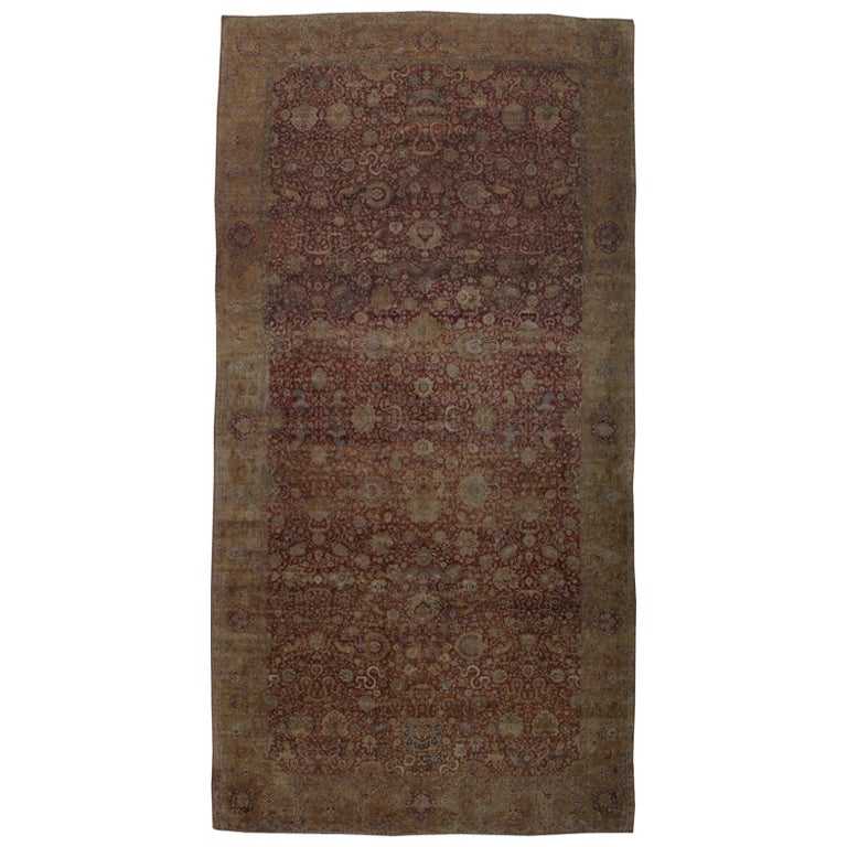 Antiker indischer Lahore-Teppich