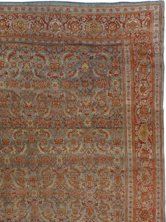 Alfombra Persa Senneh Antigua 18ft. 3in. x 27ft. 4in. en Bueno estado para la venta en New York, NY