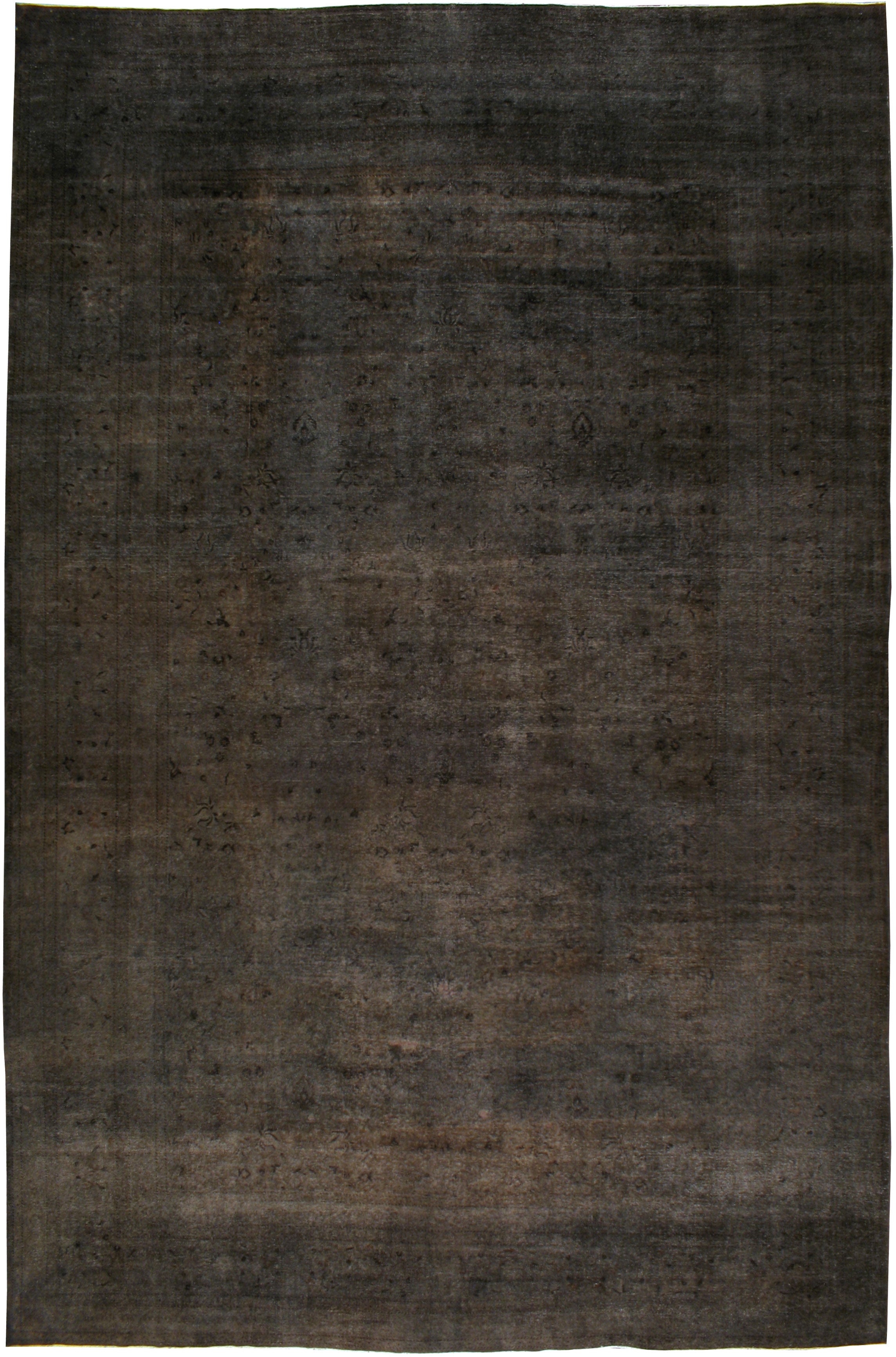 Antique Persian Mashad Over-Dyed Rug For Sale
