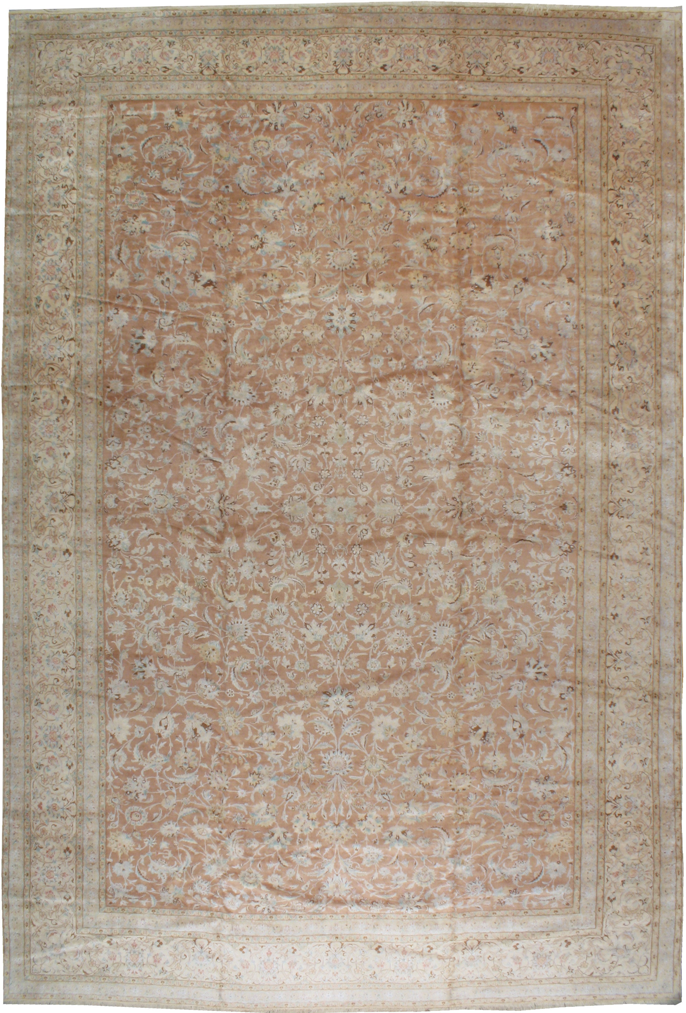 Vintage Persian Nain Rug For Sale