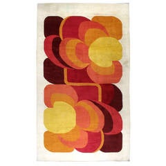 Vintage French Deco Rug 6