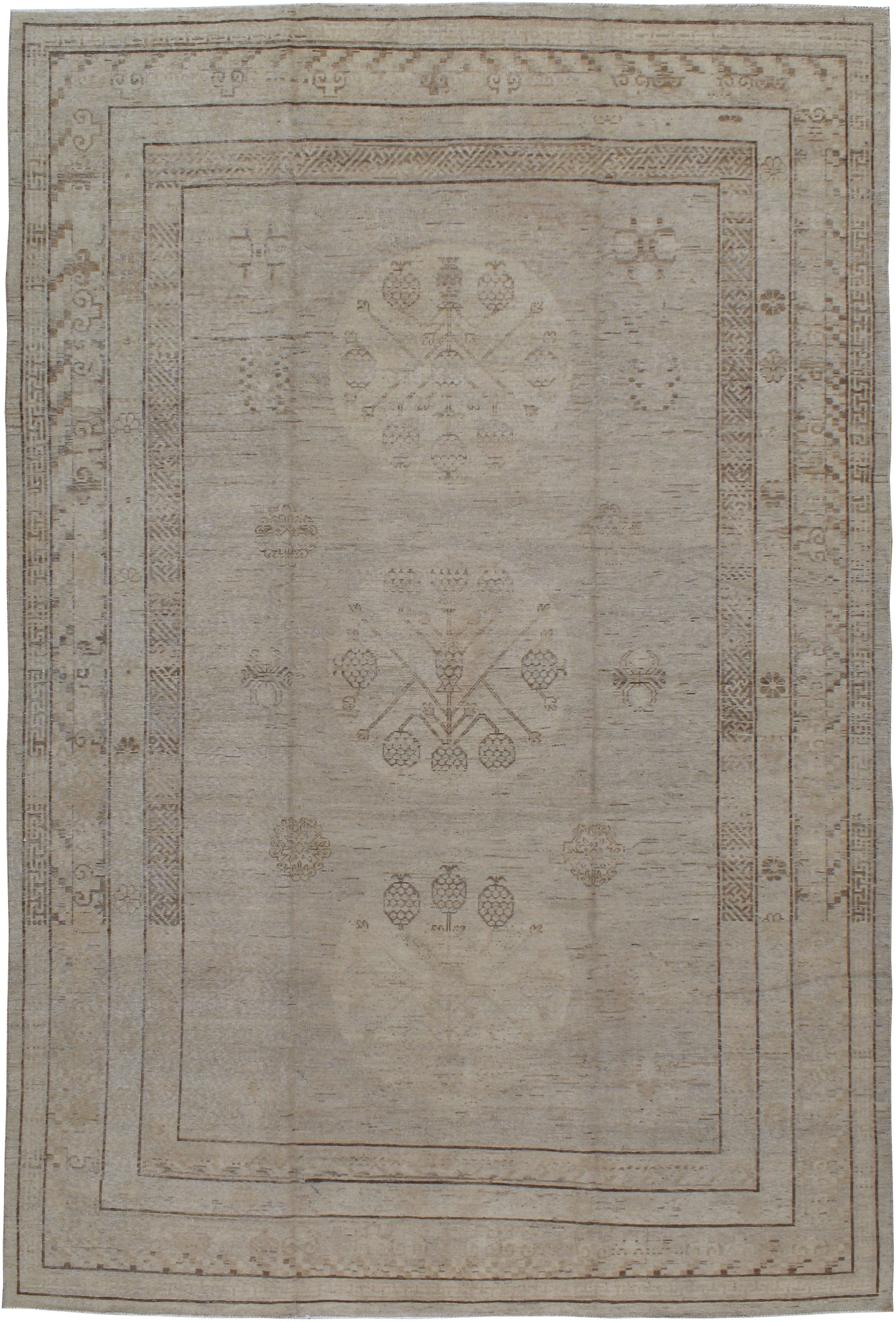 Tapis vintage du Turkestan oriental Khotan