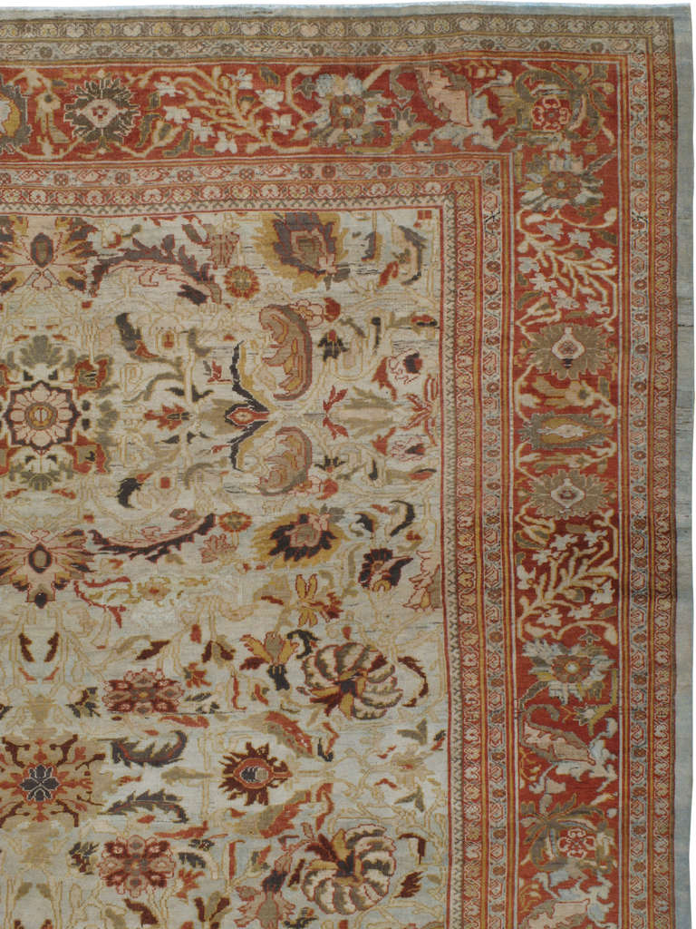 Antiker persischer Sultanabad-Teppich (Persisch) im Angebot