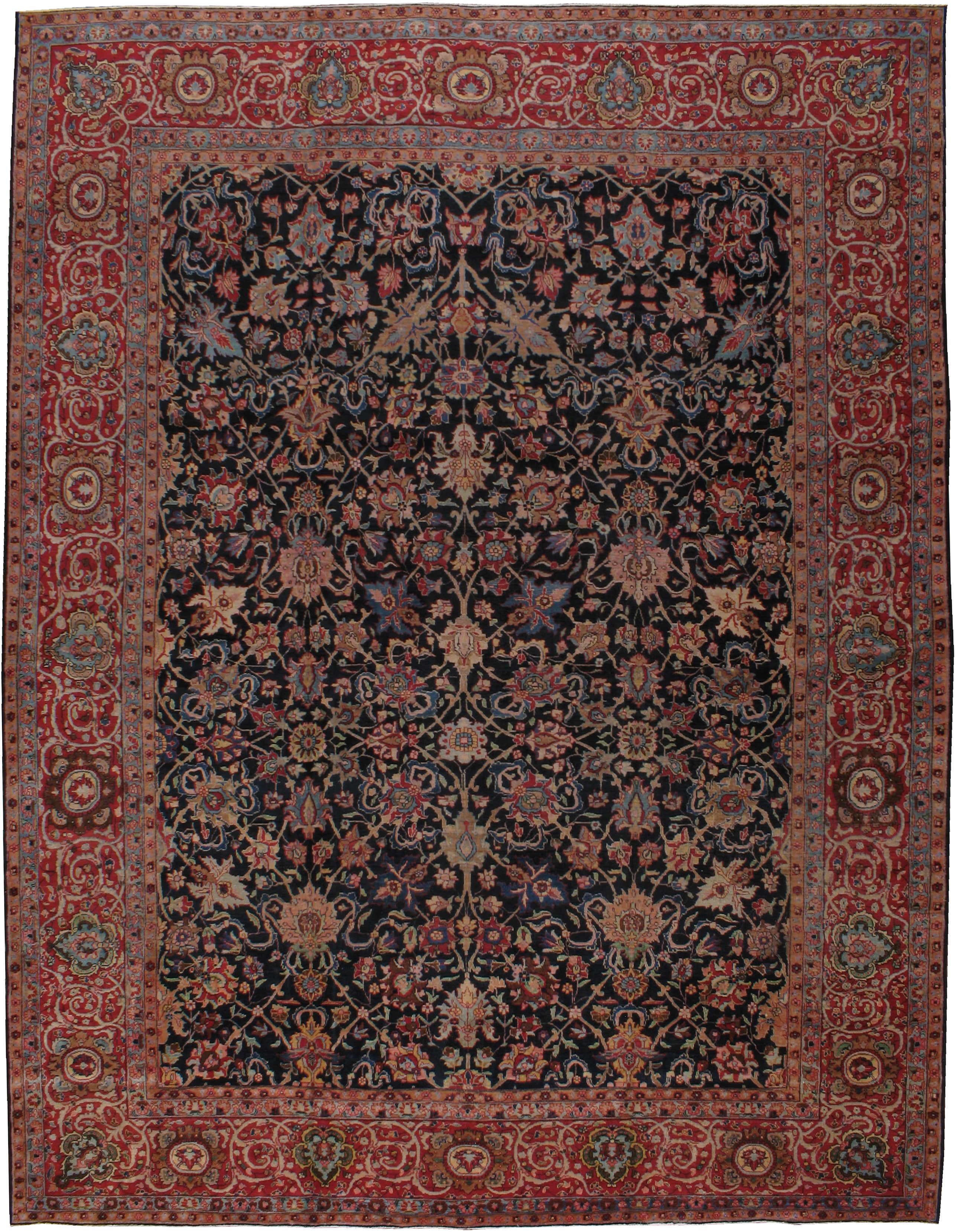 Antique Persian Tabriz Rug For Sale