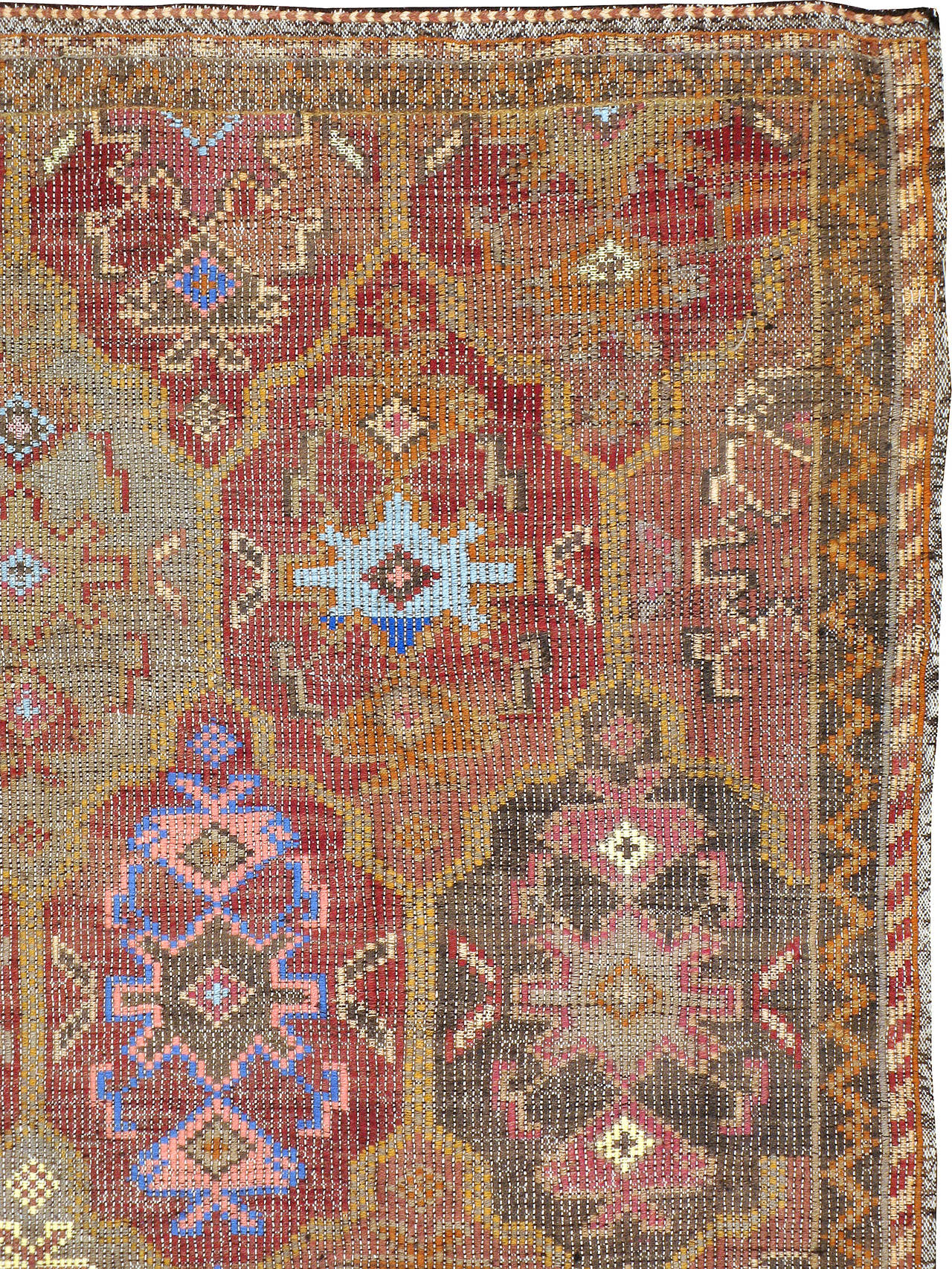 Turkish Vintage Flat-Weave Kilim Rug