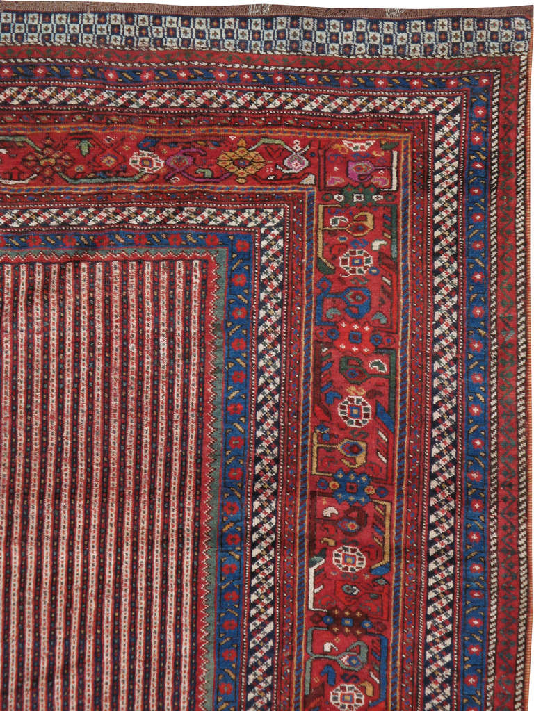Antique Persian Afshar Rug In Good Condition For Sale In New York, NY