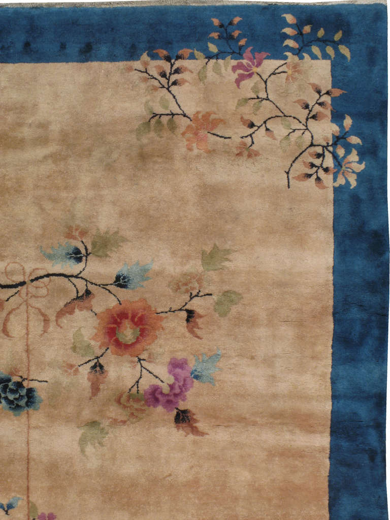 Wool Chinese Art Deco Carpet