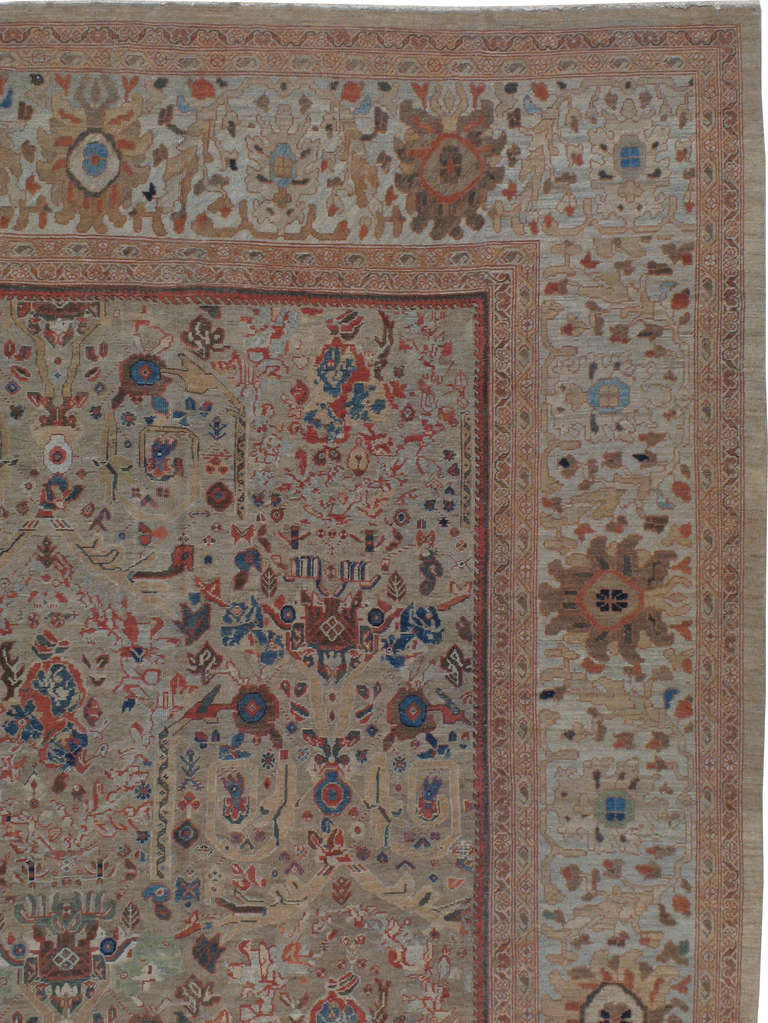 Antiker persischer Mahal-Teppich (Sultanabad) im Angebot