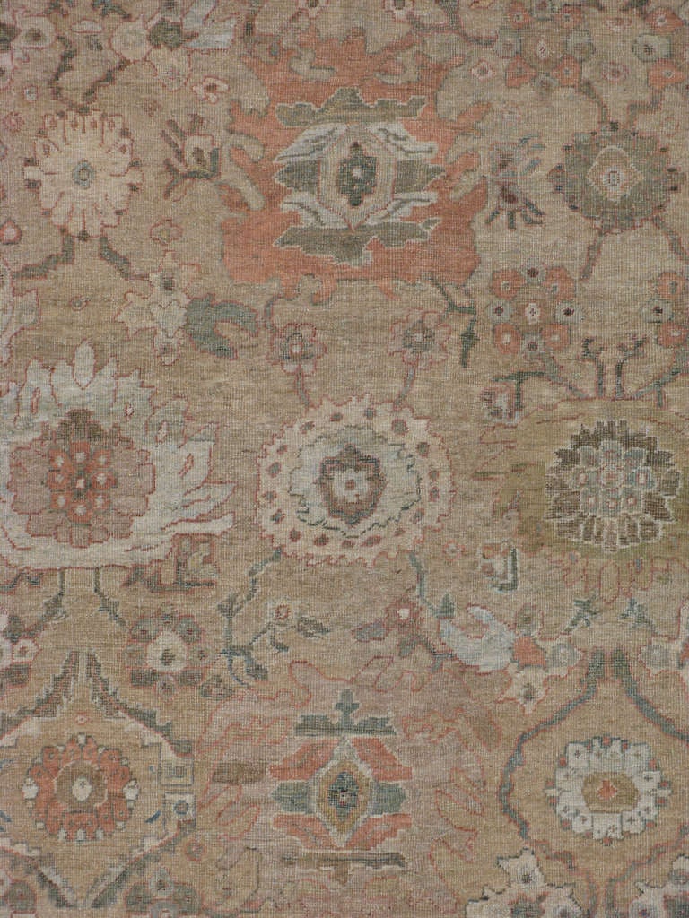 Antiker persischer Mahal-Teppich (Sultanabad) im Angebot