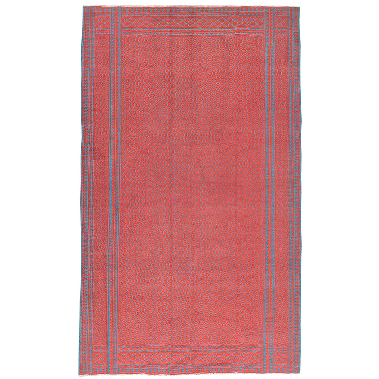 Alfombra Kilim Persa Vintage Reversible de Tejido Plano en venta