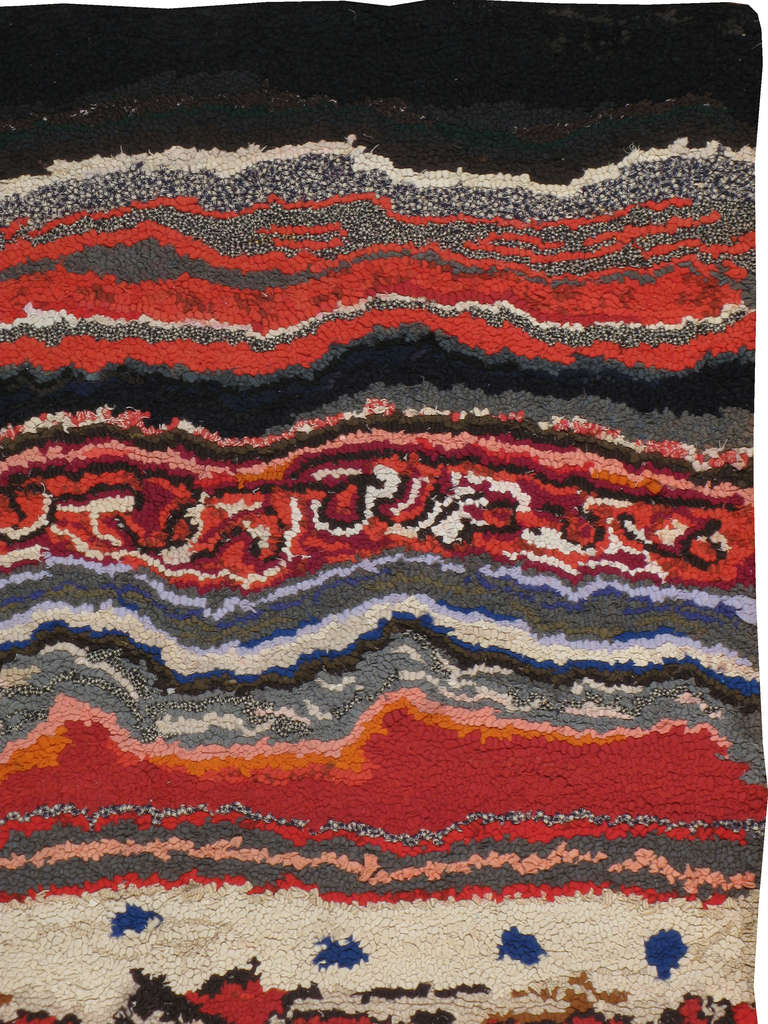 Vintage American Hook Rug (amerikanisch) im Angebot