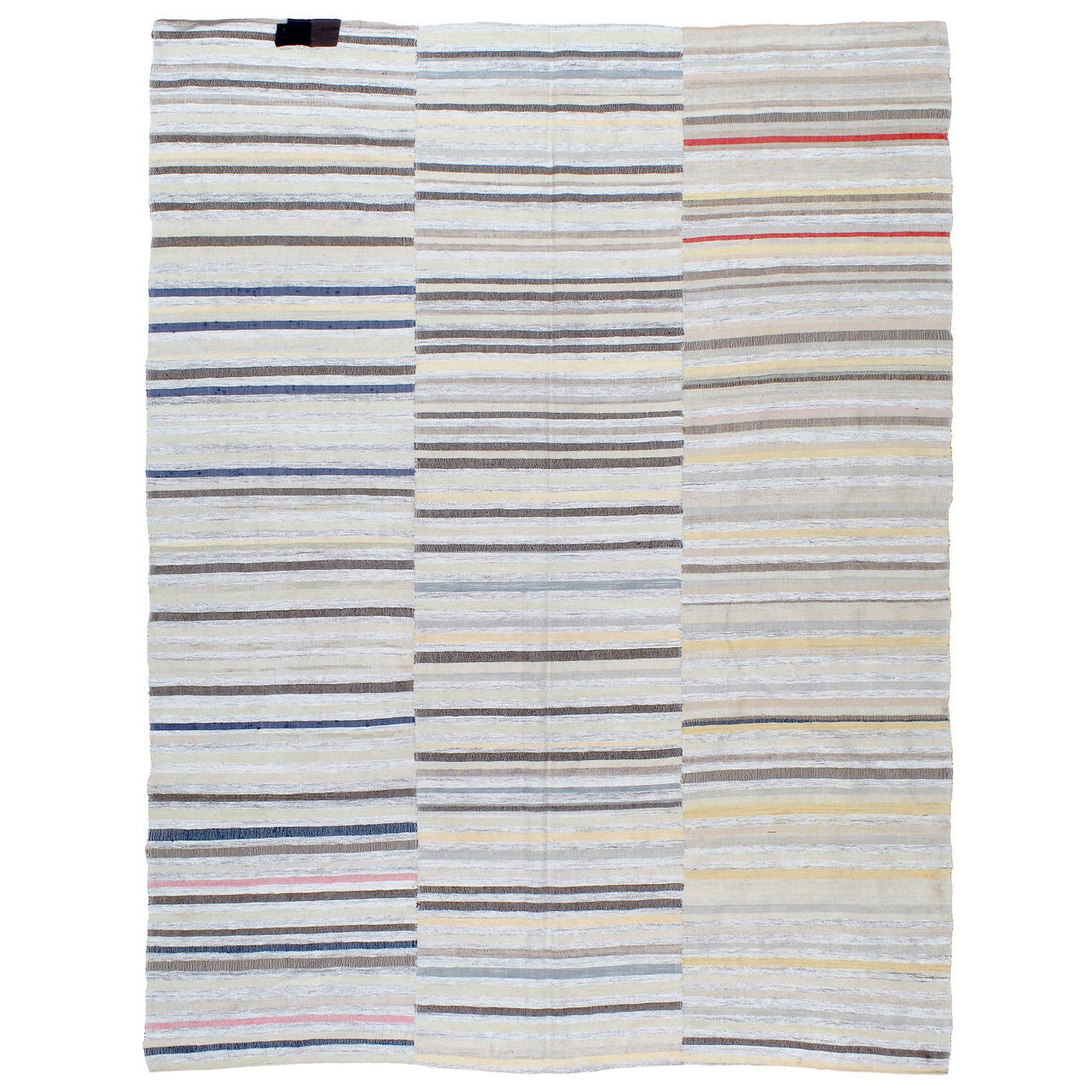 Vintage Turkish Textile FlatWeave Rug at 1stdibs