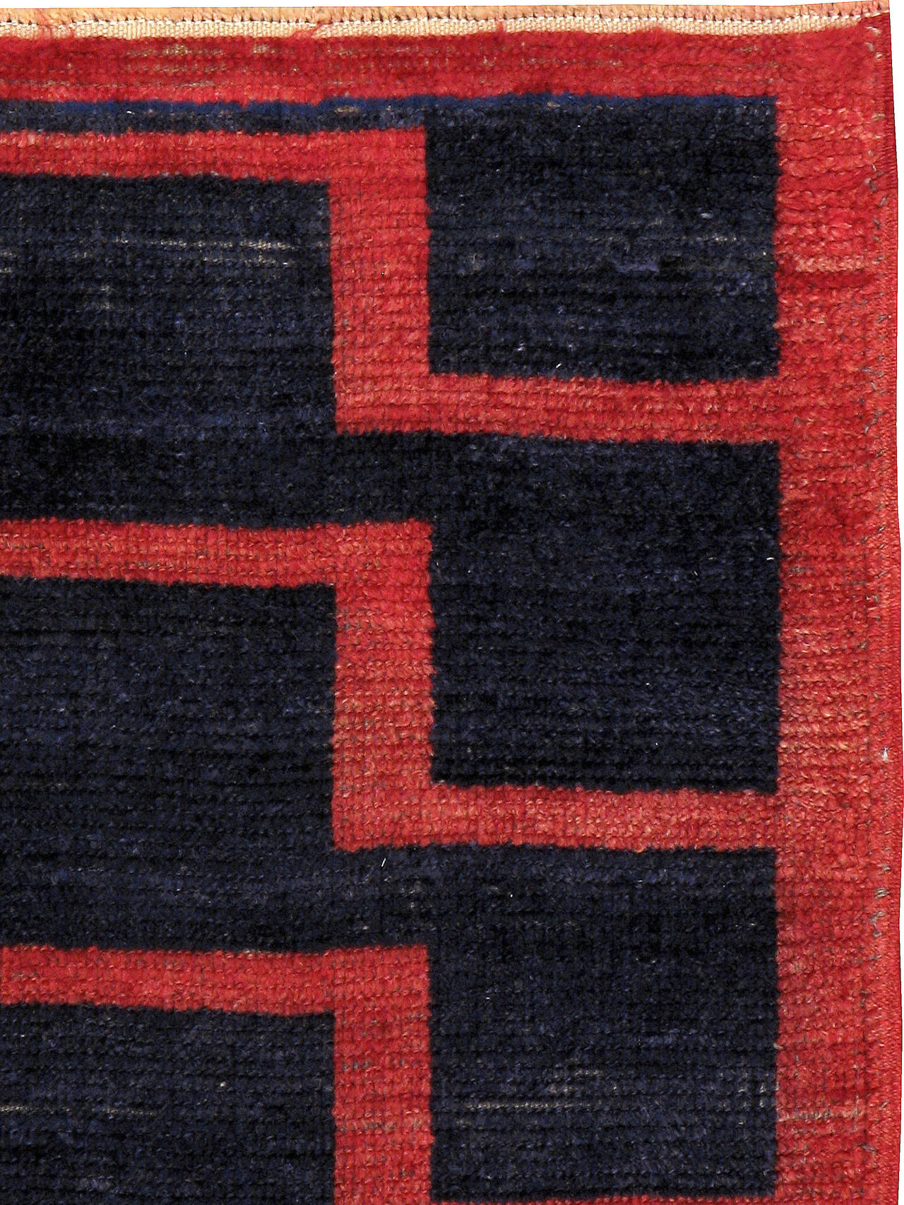 Hand-Woven Vintage Turkish Tulu Rug