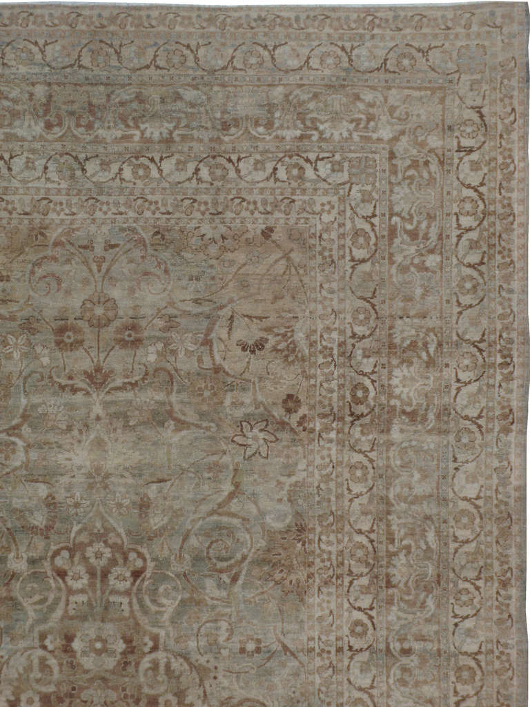 Persian Lavar Kerman In Good Condition For Sale In New York, NY
