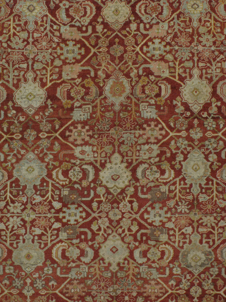 Antiker persischer Mahal-Teppich (Sultanabad) im Angebot