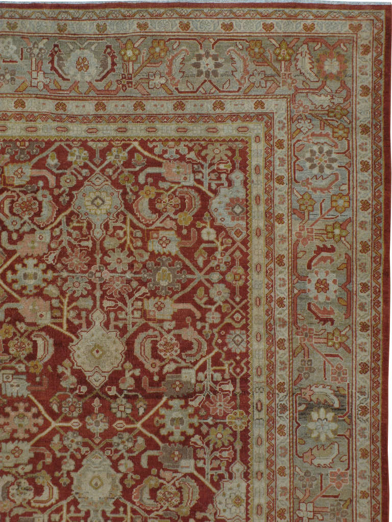 Antiker persischer Mahal-Teppich (Persisch) im Angebot