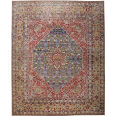 Antique Persian Tabriz Rug 10