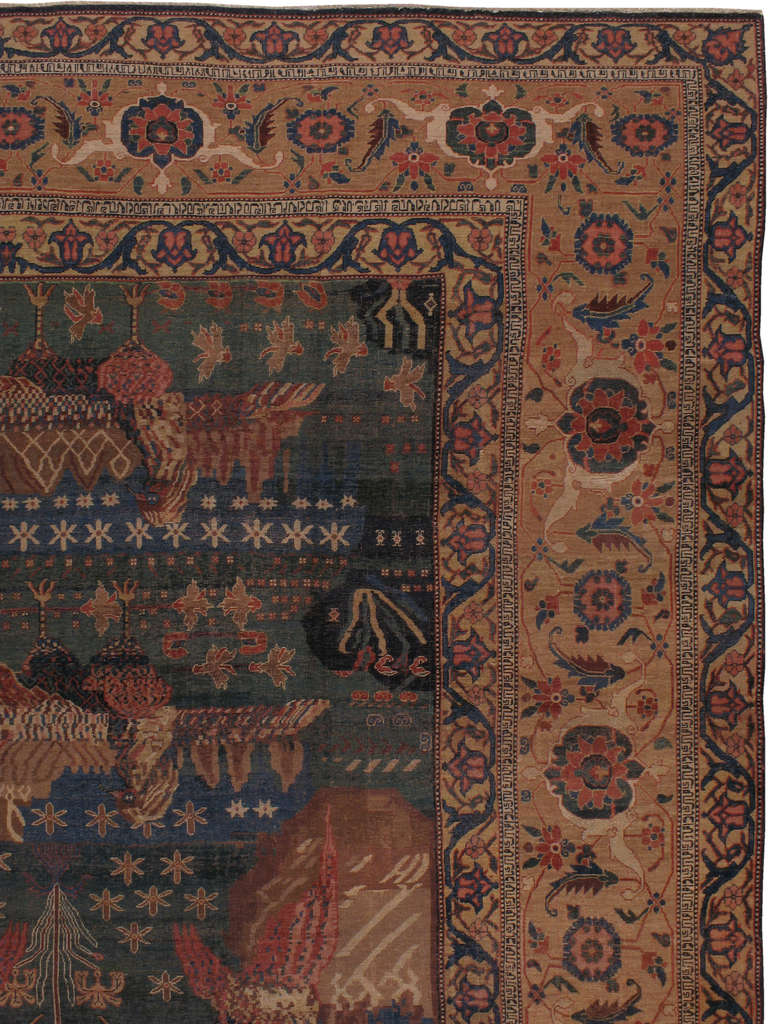 XIXe siècle Tapis persan antique Bidjar en vente