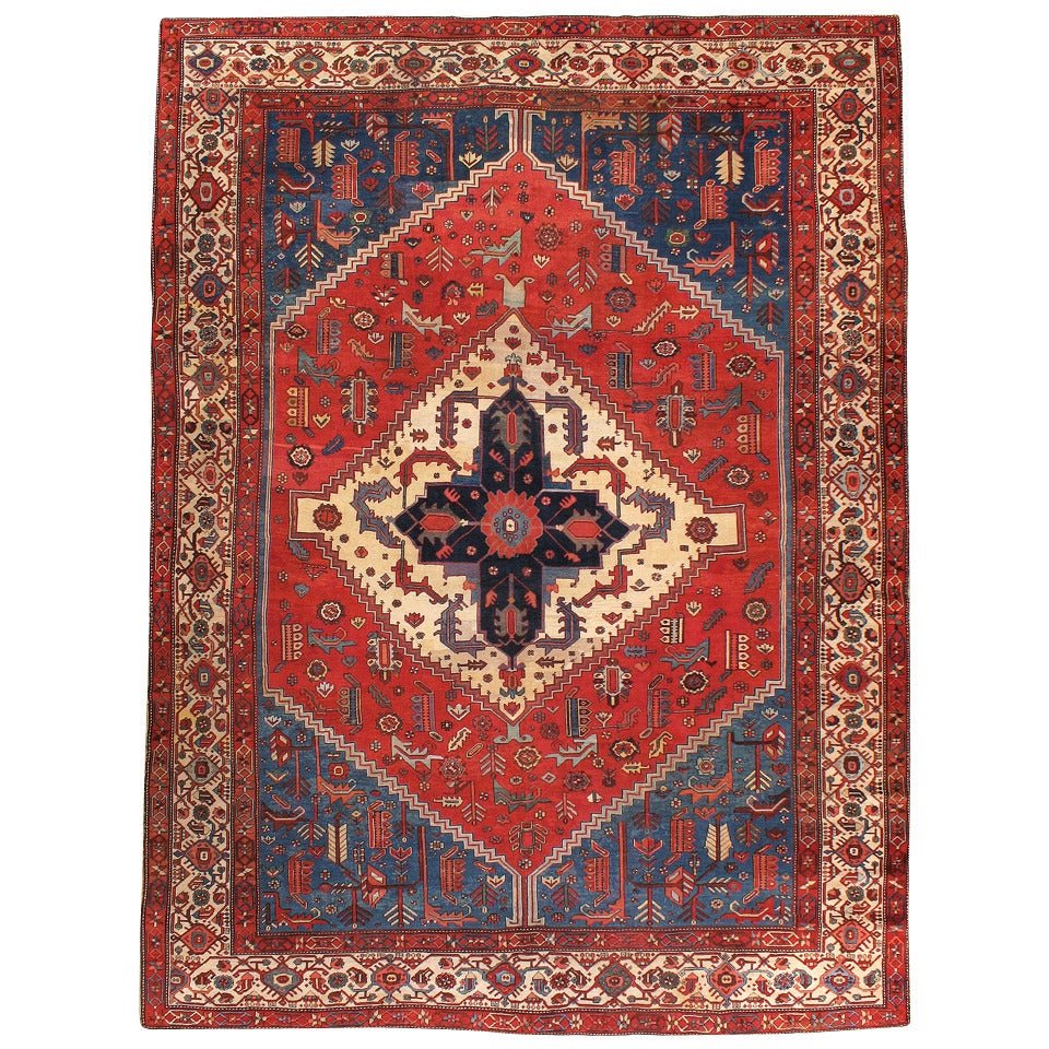 Antiker persischer Bakshayesh-Teppich