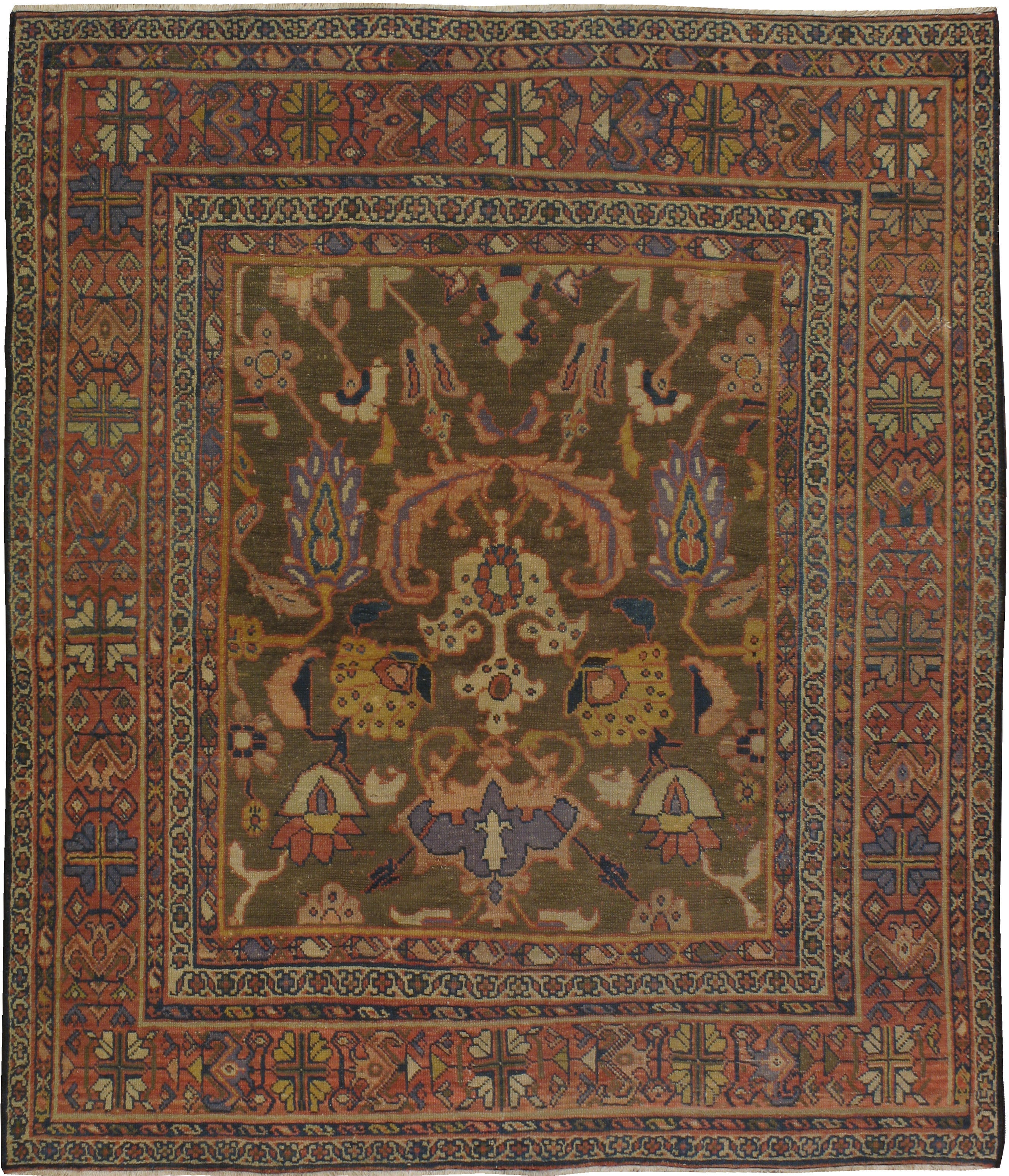 Antiker persischer Mahal-Teppich