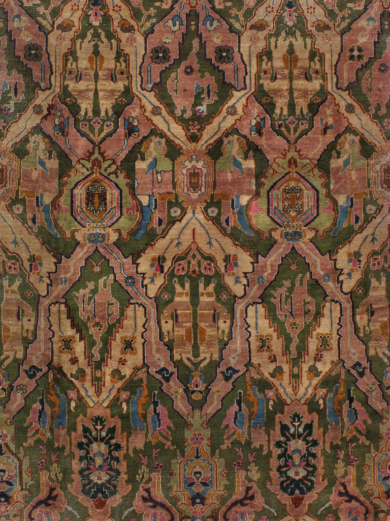 A first quarter 20th century Indian Lahore carpet.