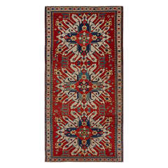 Antique Caucasian Eagle Kazak Rug