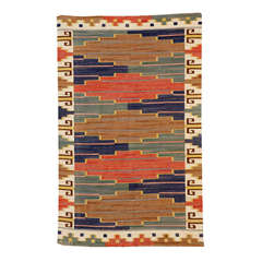 Handwoven Carpet, "Blå Heden - Blue Heat," by Märta Måås-Fjetterström 11