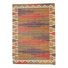 Märta Måås-Fjetterström, "Bruna Heden - Brown Heat, " Handwoven Carpet