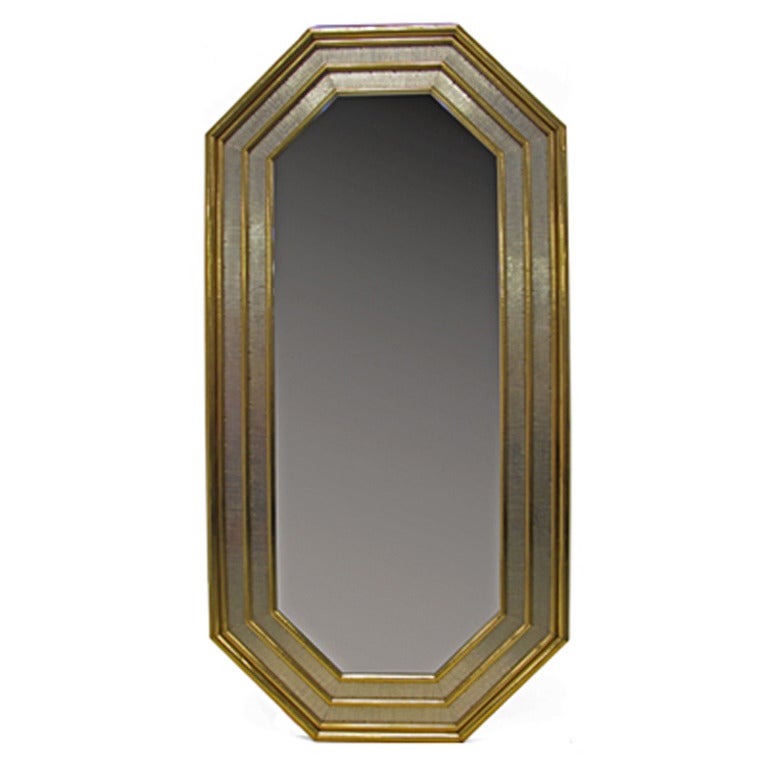 1970's Gory Nova Gilt Wood Octagonal Mirror