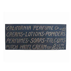 Antique Circa 1920 California Perfume Sign
